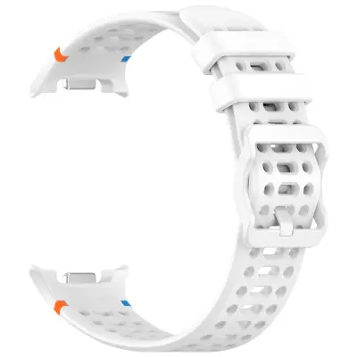 Prozračna silikonska sportska narukvica kompatibilna sa Samsung Galaxy Watch 8 & 8 Classic Bijela