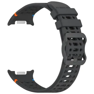 Prozračna silikonska sportska narukvica kompatibilna sa Samsung Galaxy Watch 8 & 8 Classic Siva