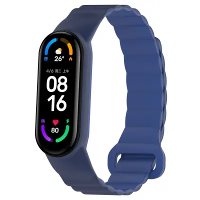 Silikonski magnetski remen za Xiaomi Mi Band 3/4/5/6/7 Plava