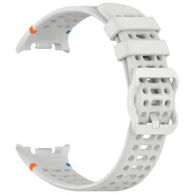 Prozračna silikonska sportska narukvica kompatibilna sa Samsung Galaxy Watch 8 & 8 Classic Svijetlo siva