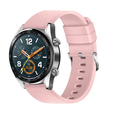 Silikonski remen od kepera kompatibilan s Huawei GT4, Samsung Galaxy Watch 4 i Garmin Ružičasta
