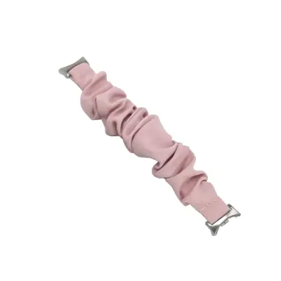 Kompatibilno s Xiaomi Mi Band 8 pametnom narukvicom Scrunchie elastična narukvica Roza