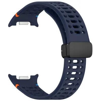 Magnetska kopča Prozračna silikonska narukvica za kompatibilni Samsung Watch 8/8 Classic Plava