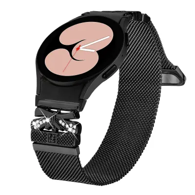 Remen od nehrđajućeg čelika za Galaxy Watch4/5/6/7 Crna