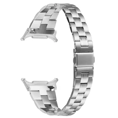 Tanak remen za sat od nehrđajućeg čelika s tri perle za kompatibilni Samsung Galaxy Watch 8 Srebrna