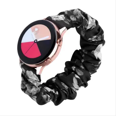 Kompatibilna Samsung/Huawei narukvica za pametni sat 20mm Scrunchie s printom Višebojna