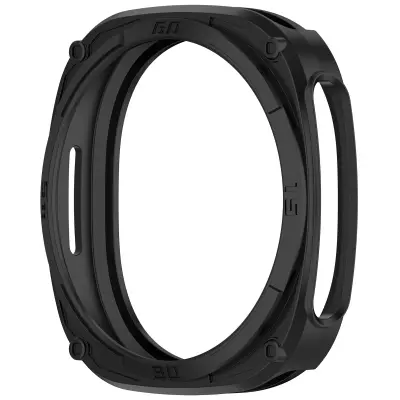 Oklopna šuplja futrola 44 mm kompatibilna sa Samsung Watch 8 - Crna TPU zaštitna navlaka Crna
