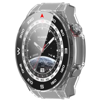 Zaštitna maska za Huawei Watch Ultimate - Integrirana maska i kućište u srebrnoj boji Prozirno