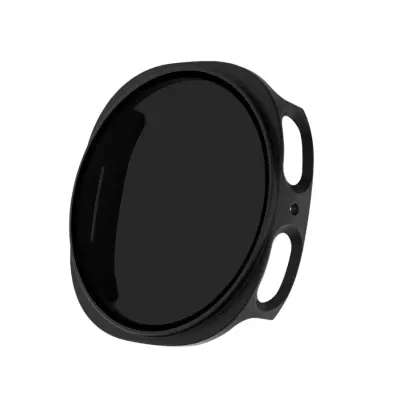 46CLASSIC Privacy Screen PC Protective Case Compatible with Samsung Watch8, Anti-Glare and Shockproof Crna