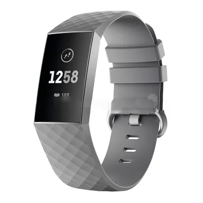Sivi Mali Silikonski Remen za Sat za Fitbit Charge 4\/3 Siva