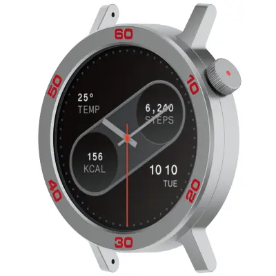 Maska i zaštita zaslona za CMF Watch Pro2 Srebrna