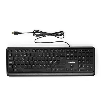 Žičana USB-A QWERTY tipkovnica, nizozemski raspored, 104 tipke