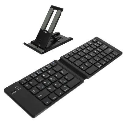 Mini Bluetooth tipkovnica AZERTY, Android, iOS i Windows, uključuje stalak