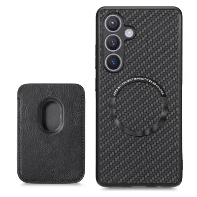 Kompatibilna Samsung S24PLUS Retro magnetska zaštitna futrola s utorom za kartice Crna