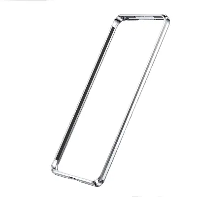 Futrola s bumperom od aluminijske legure za iPhone 15 Srebrna