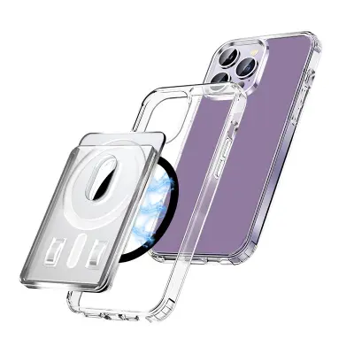 Magnetski držač kartica kompatibilan s MagSafe Proziran