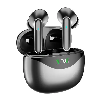 Bežične 5.4 Bluetooth slušalice DP4 dugotrajna baterija Crna