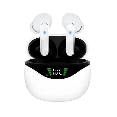 Bežične 5.4 Bluetooth slušalice DP4 dugotrajna baterija Bijela