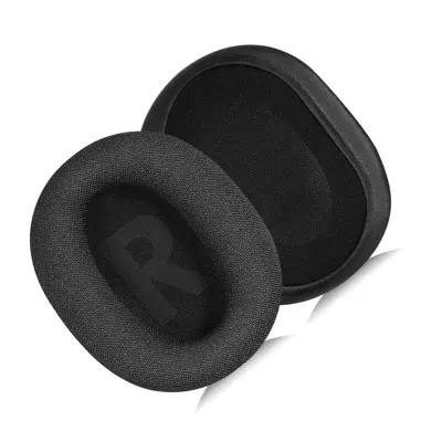 Crni pamučni jastučići za uši za Logitech G PRO X (2 komada) Crna