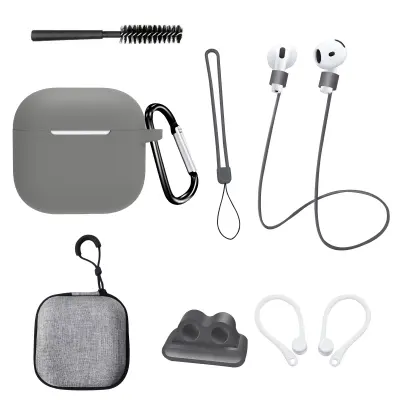 AirPods 4. generacija Set od 8 komada u tamno sivoj boji Tamno siva
