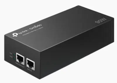 TP-Link adapter POE380S, PoE++ Injector, 1×Gbit PoE Port, 1×Gbit Non-PoE Port