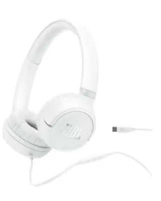 Slušalice žičane JBL TUNE 530C USB-C bijele