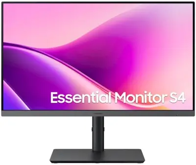SAMSUNG 24" Essential Monitor S4 S43UF LS24F434UAUXEN, IPS Full HD, 100Hz, 5ms, DisplayPort, HDMI, USB-C, USB Hub, Pivot