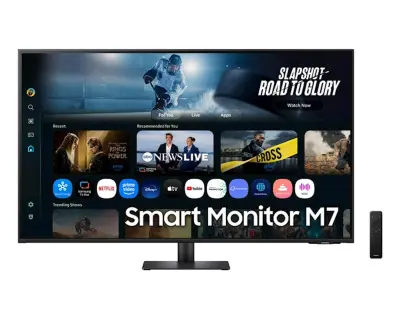 SAMSUNG 43" Smart Monitor M7 M70F LS43FM702UUXDU, VA 4K UHD, 60Hz, 4ms, Tizen, Game Mode, 2x HDMI, USB-C, USB Hub, Bluetooth, WiFi, AirPlay, Zvučnici
