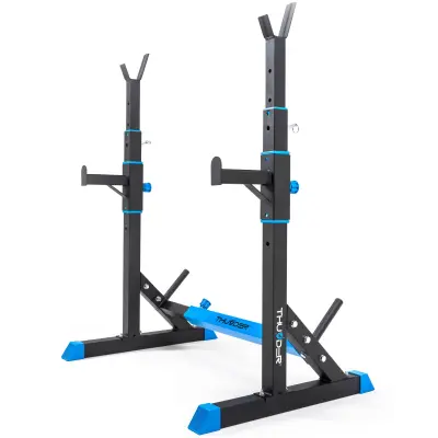 Jednodijelni stalak za utege - podesiva visina 100-164 cm, nosivost 200 kg, robusna čelična konstrukcija THUNDER® CARMI