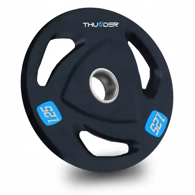 Težina diska od lijevanog željeza 1,25 kg, otvor 51 mm, ergonomske THUNDER® ručke