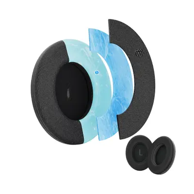 Zamjenski jastučići za uši kompatibilni s Bose QC45/QC45ii/QC45SC/QC35/QC35ii slušalicama (2 kom) Crna