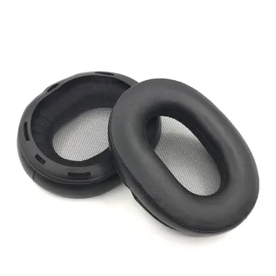 2 kom. jastučića za uši od janjeće kože zamjenskih za slušalice Sony MDR-1R/1RMK2 Crna