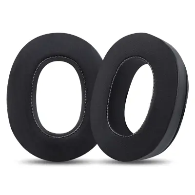 Zamjenski jastučići za uši kompatibilni sa slušalicama Sony MDR-1000X & 1000XM2 - Ledena koža, Set od 2 Crna
