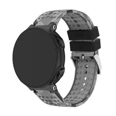 Silikonska narukvica za sat kompatibilna s Garmin Fenix 3HR/5X/6X/7X - 26 mm Quick Fit Kamuflažno siva