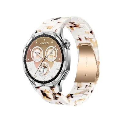 Resin Stainless Steel Watch Band Compatible with Huawei GT5 Pro - Stylish Replacement Strap Višebojna