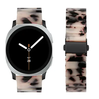 Remen za sat od smole kompatibilan sa Samsung Watch 8/8 Classic - Elegantni zamjenski remen Bijela+Crna