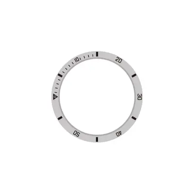 Srebrna i crna maska - 45 mm - Prsten s vagom za brzinu kompatibilan sa Samsung Galaxy Watch 5 Pro Srebrna i crna