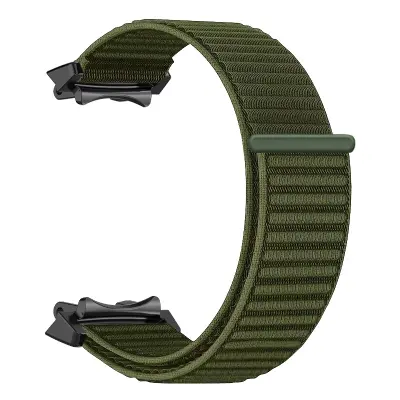Najlonska tkana narukvica za sat kompatibilna s Amazfit T-Rex 3 - Prozračni sportski remen Zelena