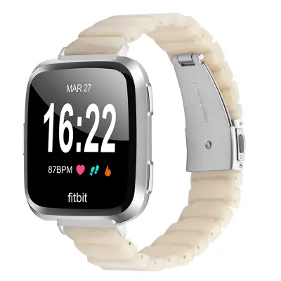Narukvica od smole kompatibilna s Fitbit Versa/Versa Lite/Versa 2 - Bijela, Vodootporna Bijela