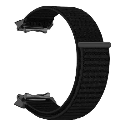 Najlonska tkana narukvica za sat kompatibilna s Amazfit T-Rex 3 - Prozračni sportski remen Crna