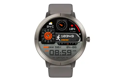 GPS pametni sat s višestrukim satelitskim pozicioniranjem, AMOLED zaslonom i Bluetooth pozivima Siva