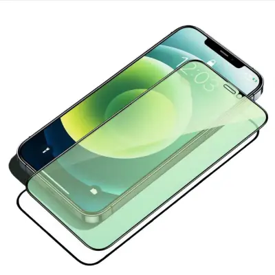Potpuna pokrivenost dijamantskog stupnja klorofilna zaštita očiju zeleno svjetlo kaljeno staklo zaštitnik zaslona kompatibilno s iPhone 17 Air Prozira