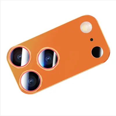 Narančasta mat zaštita za leću kamere kompatibilna s iPhone 14 Pro Max\/15 Pro Max\/16 Pro Max - kaljeno staklo, protiv ogrebotina Narančasta