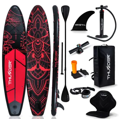 Napuhana SUP daska 320 × 75 × 15 cm – set s veslom, sjedalom, torbom i pumpom THUNDER® MOTH