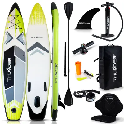Napuhana SUP daska 320 × 75 × 15 cm – set s veslom, sjedalom, torbom i pumpom THUNDER® VELA