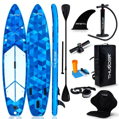 Napuhana SUP daska 320 × 75 × 15 cm – set s veslom, sjedalom, torbom i pumpom THUNDER® NION