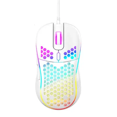 RGB Light USB Wired Gaming Mouse - Wired Model with Adjustable DPI Bijela