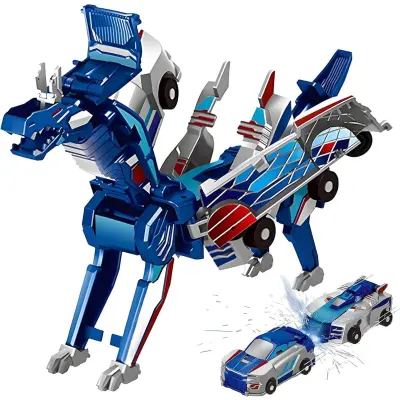 Magnetska auto igračka dinosaura | ROARWHEEL Plava