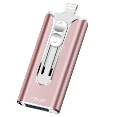 3-u-1 brzi USB memorijski stick 128 GB Micro USB, Lightning i USB-C | DATAFLEX