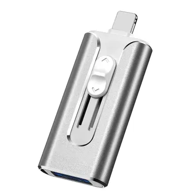 3-u-1 brzi USB memorijski pogon | DATAFLEX Srebrna